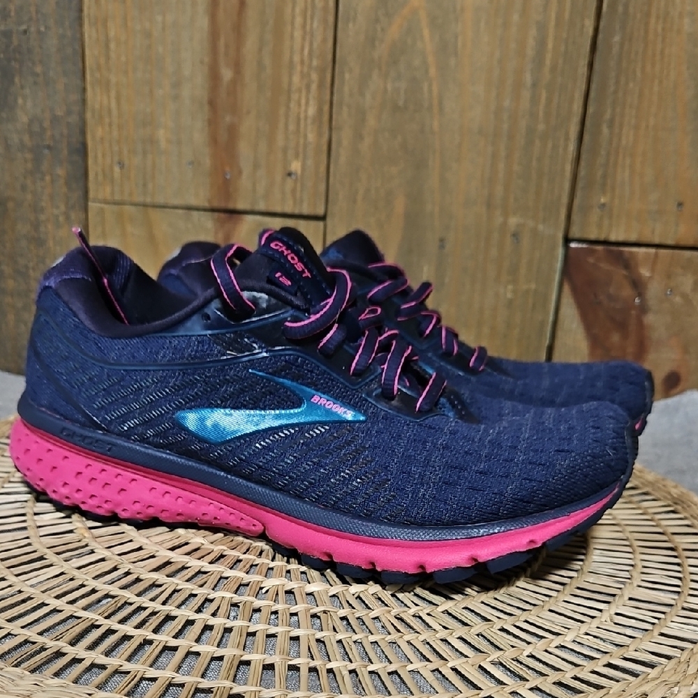 Brooks Women's Blue and Pink Athletic Shoes - Picture 2 of 6